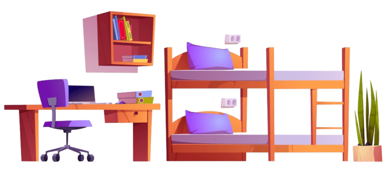 Fully Furnished Rooms - Classic Ladies Hostel
